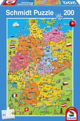 Carte de l'Allemagne avec images (puzzle pour enfants) Puzzle Naty Shop Titre par défaut