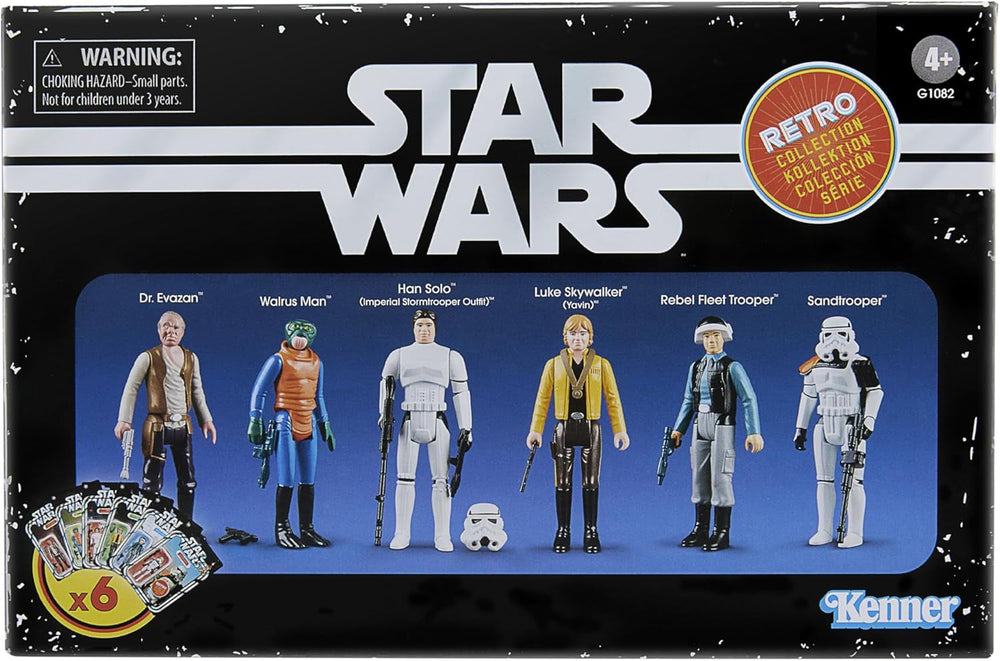 Star Wars Retro Collection Star Wars : Un nouvel espoir Multipack 6 figurines 9,5 cm Figurines Naty Shop Titre par défaut