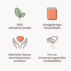 Repas-partage | Pâtes et pizza Kräuter | Gewürzzubereitung im Keramiktopf | 40g | Végétalien, sans gluten et avec des ingrédients naturels