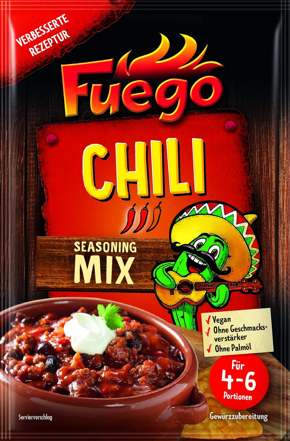 - Chili con Carne Seasoning Mix | Würzmischung für Chili con Carne, vegetarisches Chili sin Carne | Für 4-6 Portionen | Vegan, ohne Geschmacksverstärker | 30 g im Beutel
