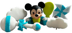 Set 6 decoratiuni comestibile din zahar, Mickey Mouse Decoratiuni din Pasta de Zahar Naty Shop