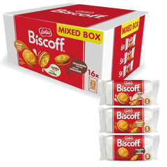 Biscoff Lotus | Pack varié de biscuits doubles | 3 variétés : Biscoff Crème, Saveur Vanille et Chocolat | 5 biscuits doubles par paquet | Ingrédients d'origine naturelle | Pas de colorants | 16x50g | 800g
