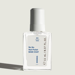 KORRES Base de vernis à ongles No No - Base 10 % végétalienne sans démoulage, pour une couleur longue tenue et résistante aux éclats, 11 ml - Ongles naturellement manucurés, sans substances nocives