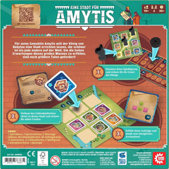 Game Factory 646044 A City for Amytis Jeu de duel addictif Jeu de tactique à 2 joueurs à partir de 10 ans Jeu de société à 2 joueurs Jeu de fête
