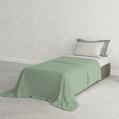 Couette d'été élégante, matelassée, verte, 170 X 250 cm Couettes et quilts Naty Shop