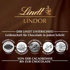 Lindt Chocolate | LINDOR Cornet Caramel Sărat | 500g | 38 Bile de Ciocolată cu Lapte cu Umplutură de Caramel Sărat | Cadou de Ciocolată