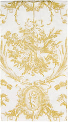 Papier toilette romantique, couleurs dorées, 15 pièces par paquet