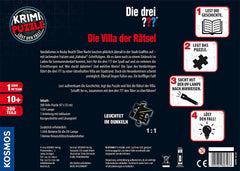 Les Trois ??? - Puzzle Crime - La Villa des Puzzles Par KOSMOS 697976, 300 pièces, Brille dans le noir, Avec lampe UV, Lecture, Puzzle, Résolution de puzzles, Puzzle Détective A partir de 10 ans Puzzle Naty Shop
