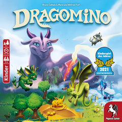 Pegasus Spiele 57111G - Dragomino *Jeu pour enfants de l'année 2021*, multicolore