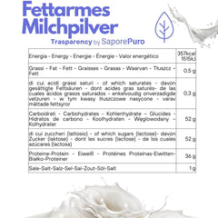 SaporePuro Magere Melk 1 kg - Hoge oplosbaarheid, glutenvrij