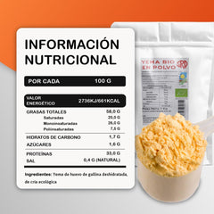Serman Nutricion Bio Eigeelpoeder - Glutenvrij Lactosevrij
