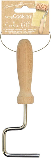 RESTES DE CUISINE - Mini Manche de Rouleau à Pâtisserie en Bois - Outil de Décoration, Biscuits, Biscuits - 5300
