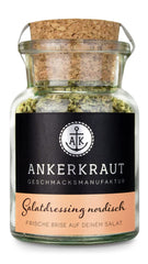 Ankerkraut Vinaigrette Nordisch Gewürz, 115g dans un verre en liège, Vinaigrette pour Knackigen Salat Schnell Selber Machen, Premium Qualität aus Hamburg