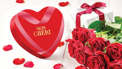 Ferrero Mon Chéri Heart - Cadeau Chocolat Saint Valentin pour Elle et Lui - Chocolat Croquant, Liqueur Fruitée et Cerises Aromatisées - Pour la Saint Valentin, la Fête des Mères et Pâques - 1 Paquet 147g