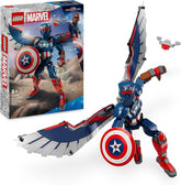 LEGO Marvel New Captain America Building Figure, jucărie cu supereroi pentru copii, model construibil și minifigurină, set de construit și jucat, cadou pentru băieți și fete de la 8 ani 76296 Seturi de constructie Besuche den LEGO-Store Titlu implicit