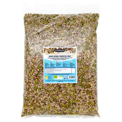 Mélange de graines Omega Bio 3 kg (mélange de graines de courge, de tournesol et de lin), un mélange de 3 graines oléagineuses brutes entières, riches en protéines, fibres et acides gras oméga-3