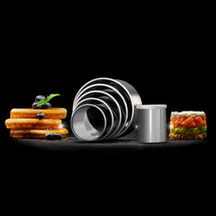 Lurch 10560 Ensemble de 6 emporte-pièces pour coupe, drapage et portions en acier inoxydable