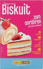 DECOCINO Biscuit Backmischung (250 G) – Einfache Zubereitung – Gelingsicher – Zum Backen Von Luftigen Biskuitböden, Creme-Torten, Biskuitrollen Uvm. Titre par défaut de Naty Shop