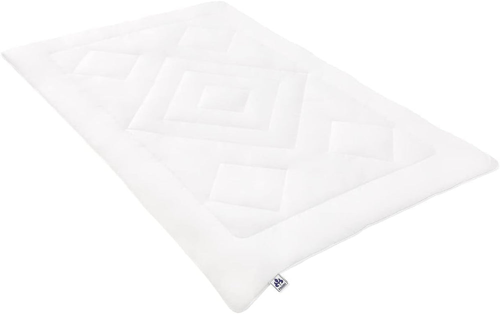 Couette Irisette Noblesse toutes saisons - Fabriquée en Allemagne - Housse de couette pur coton, 135 X 200 cm, certifiée Öko-Tex Couettes et couettes Naty Shop Single 135 cm X 200 cm Mono