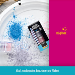 Poudre colorante pastel métallique DECOCINO (3X2G) – Bleu, Lilas et Rose – Poudre colorante alimentaire – Poudre pailletée adaptée pour fondant comme décoration de gâteaux et décoration de gâteaux !