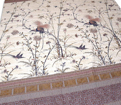 Cuvertură de pat Bassetti Fong, 100 57 fire per cm² / umplutură: 100% bumbac pur, crem, 220X255 cm Paturi si Cuverturi Bassetti