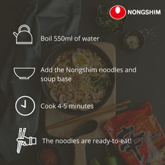 NONGSHIM - Soupe instantanée de nouilles au kimchi - (1 x 120g)