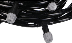 Tuyau d'arrosage de jardin GARDEN MIST 20 m | Tuyau d'arrosage flexible avec 20 buses | Irrigation, refroidissement par temps chaud | Pour serres, pergolas, buissons | Facile à utiliser, noir