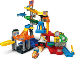 VTech TUT TUT Baby Flitzer - Méga chantier - Coffret de jeu interactif avec éléments mobiles, chansons et chansons et camion benne TUT TUT Baby Flitzer - Pour les enfants de 1 à 5 ans Bebe Toys Naty Shop