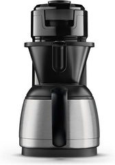 PHILIPS Senseo Switch Machine à expresso à filtre et à dosettes, technologie d'infusion 2 en 1, réservoir d'eau de 1 litre, 7 tasses en une seule infusion, noir piano (HD6592/64)