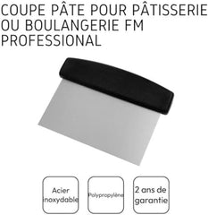 Coupe-pâte FMprofessionnel 16x8cm INOX, Noir