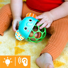 Bright Starts Giggle & Glow Bell Glow in the Dark Elephant Toy Oball Facile à attraper Nouveau-né + Jouets pour bébé unisexe Naty Shop