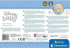 Clementoni 17397 Disney Baby Mickey Sound & Color Lamp Veilleuse, multicolore Jouets bébé Naty Shop