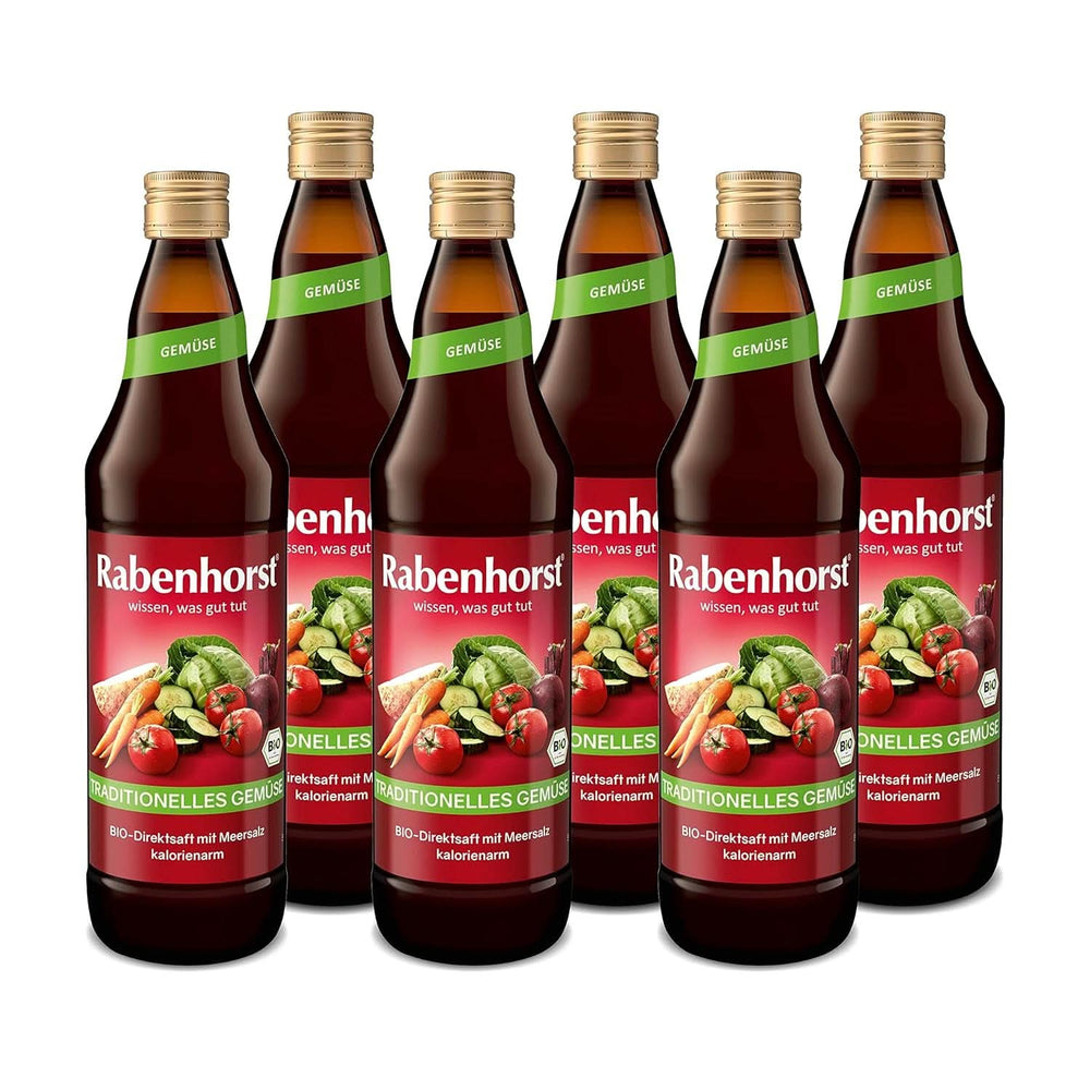 RABENHORST (6 X 700ml) - Jus de légumes de haute qualité à partir de divers légumes Boissons sans alcool Naty Shop