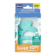 Chicco Soft&Clean anneau de dentition lézard, bleu, 2M+