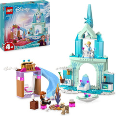 LEGO Disney Frozen Le palais de glace d'Elsa, le château de la reine des glaces, la poupée Princesse ELSA et Anna, plus 2 figurines d'animaux, un cadeau idéal pour les filles et les garçons de 4 ans 43238 Jeux de construction Besuche den LEGO-Store Single