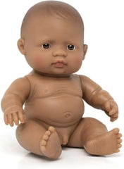 Miniland Babypuppe sud-américain jeune 21cm-31147, Merhfarbig