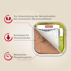 BEAPHAR – Nierendiät Mix Pack – Diätalleinfuttermittel Für Katzen Mit Chronischer Niereninsuffzienz – Zur Unterstützung Der Renenfunktion – 6X 100 g