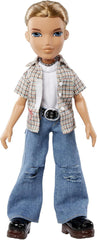Bratz 20 Special Edition Modepuppe Cameron-Holografische Verpackung & Poster-Sammelpuppe-20 Yearz Motiv, Fan-Liebling Neuauflage von 2001-Mit 2 Outfits, Schuhen, Tasche & Mehr