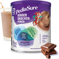 Pediasure Enfants Dragon Power Chocolat 400g | Délicieux shake comme complément nutritionnel pour les enfants à partir de 1 an | Avec 27 vitamines et minéraux, protéines et complexe triplesure | L'emballage peut varier