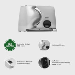 Ritter Compact 1, trancheuse universelle (pain et saucisson) Râpes et trancheuses Naty Shop