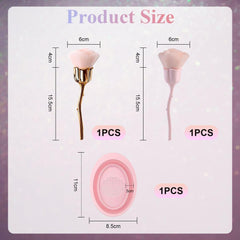 2 bacs de maquillage Blumen, 1 bac de lavage, un bac à ongles, un bac à maquillage pour fond de teint, un bac à maquillage pour ongles