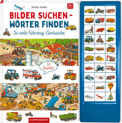 Tant de sons de véhicules : 30 sons (Rechercher des images - Trouver des mots) Baby Toys Naty Shop Book