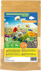Flower Meadow - Mélange de graines de fleurs respectueuses des abeilles - Fleurs sauvages et graminées pour endroits secs - Graines de fleurs sauvages - Mélange de graines annuelles et vivaces