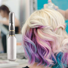 Bâton de Teinture pour Cheveux - Craie de Couleur de Cheveux Temporaire Peigne Lavable Non Toxique pour Filles Mascara pour Cheveux Ensemble de Couleur de Cheveux Blanc Naty Shop Teinture pour Cheveux