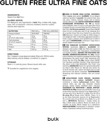 Avoine finement moulue en vrac, avoine écossaise naturelle, sans gluten, 2,5 kg de céréales Naty Shop