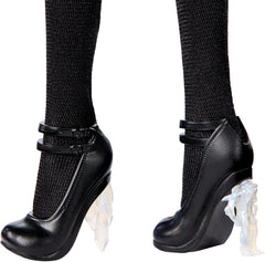 Poupée Monster High Wednesday, figurine de collection Rave'N Wednesday en robe noire inspirée de la scène de danse gothique, accessoires haut de gamme et support de poupée, HXJ03 Naty Shop Dolls