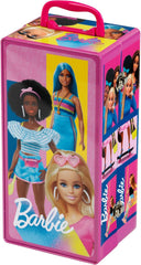 Theo Klein 5801 Barbie Schrankkoffer Kleiderstangen und Fächern, Spielzeug für Kinder ab 3 Jahren, inkl. Zubehör, Multicolor