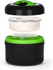 VALHERMFOOD25-03 Lunchbox Pro Term 2,5 l Colorée - Gris/Vert Boîtes de conservation Naty Shop