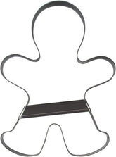 Städter 041332 Formă de biscuiți Omuleț de turtă dulce, oțel inoxidabil, argintiu, 20,5 cm