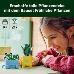 LEGO Botanicals Happy Plants - Kit de bricolage pour enfants avec 2 fleurs artificielles et 2 pots de fleurs colorés avec des visages de dessins animés - Idée cadeau pour les filles à partir de 9 ans - 10349 Besuche sets de construction dans le LEGO-Store